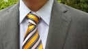man suit tie no face showing